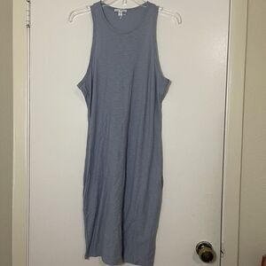 James Perse Light blue cotton tank midi swing dress size 2 medium